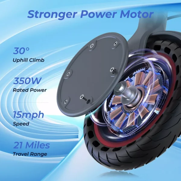 LADPED 350W Electric Scooter – 19mph Folding Smart APP 5